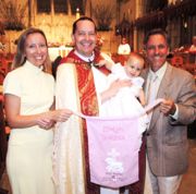 Custom Embroidered Baptism Banner with Lamb & Cross — view 5