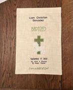 BAPTISM BANNER Custom made ... lots of possibilities! Wonderful Keepsake! — view 1