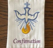Seven Sacraments Embroidered Stole, Clergy Vestment — view 4