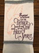 BAPTISM STOLE ...Custom designed stole for priests or pastors...let's personalize! — view 3