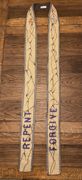 BURLAP LENTEN STOLE....part stitched; part painting...leaving a devout pious feeling during Lent — view 1