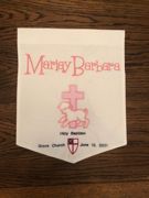 Custom Embroidered Baptism Banner with Lamb & Cross — view 10