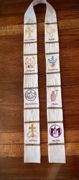 Seven Sacraments Embroidered Stole, Clergy Vestment — view 1