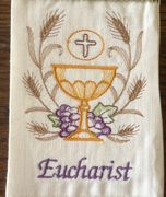 Seven Sacraments Embroidered Stole, Clergy Vestment — view 3