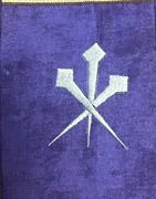 Embroidered Purple Lenten Stole - Clergy Vestment Gift — view 6