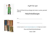 HolyStolesDesigns Gift Certificate — view 1
