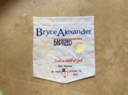BAPTISM BANNER Custom made ... lots of possibilities! Wonderful Keepsake! — view 3